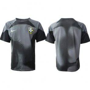 Brazil Goalkeeper Replica Home Stadium Shirt World Cup 2022 Short Sleeve